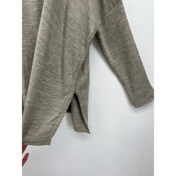 MERSEA Catalina Boxy Oversized Side Vents Neutral Lagenlook Driftwood Sweater OS - Picture 9 of 14